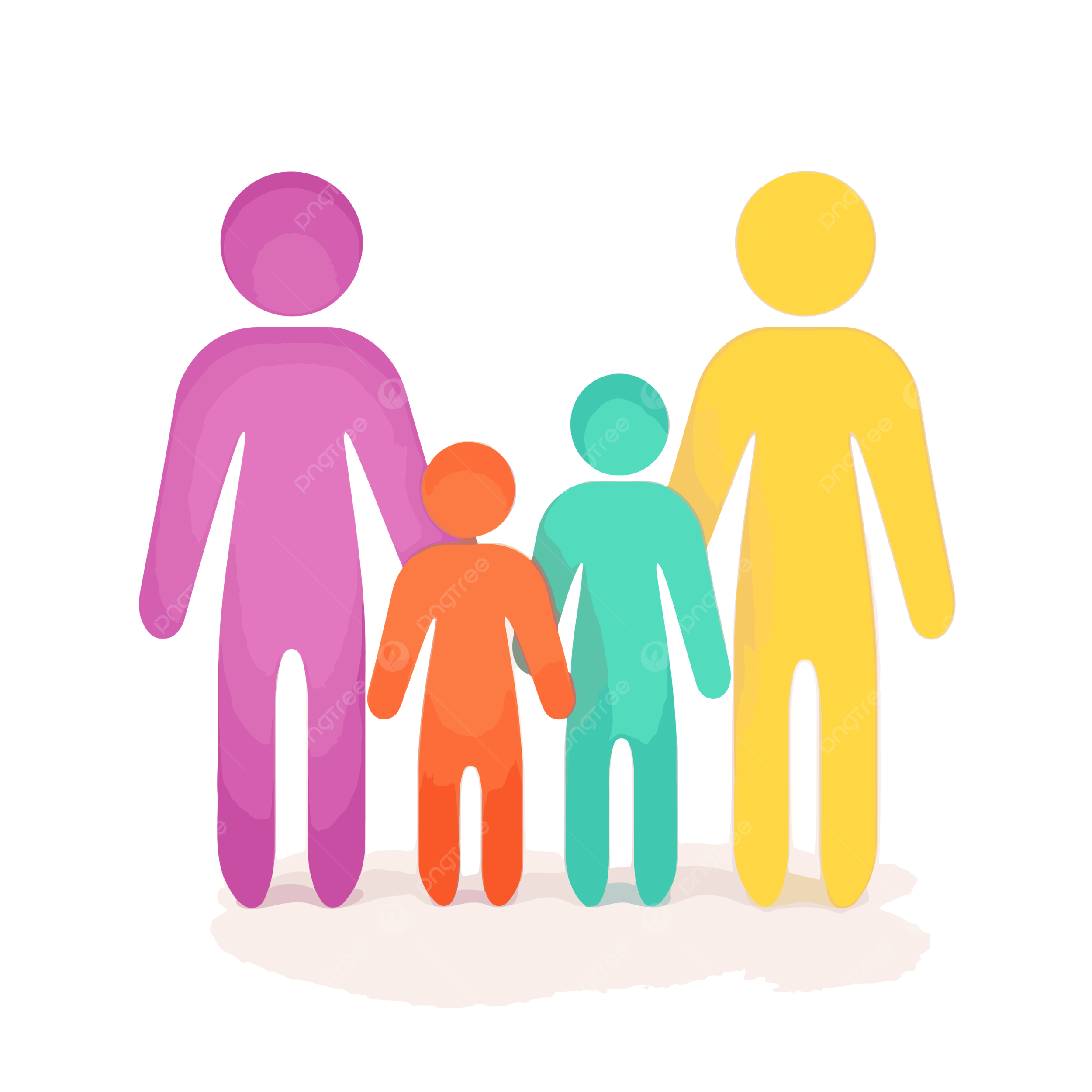 pngtree-3d-family-in-colored-silhouette-